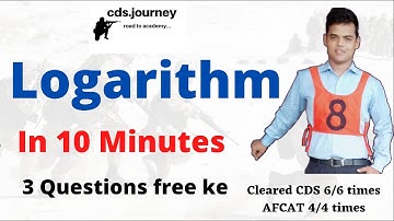 Logarithm Based Questions in 10 Minutes.