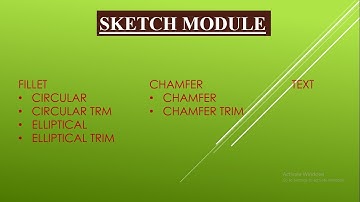 CREO SKETCH MODULE   FILLET, CHAMFER & TEXT COMMANDS & THEIR TYPES I EXPLAINED