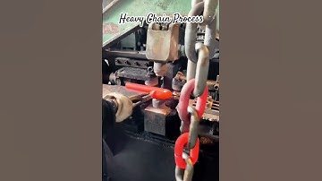Heavy Duty Chain Link Forging Process 🔥 #shortfeeds #shorts