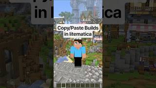 How To Copy/ Paste Build In Litematica Mod Minecraft#minecraft