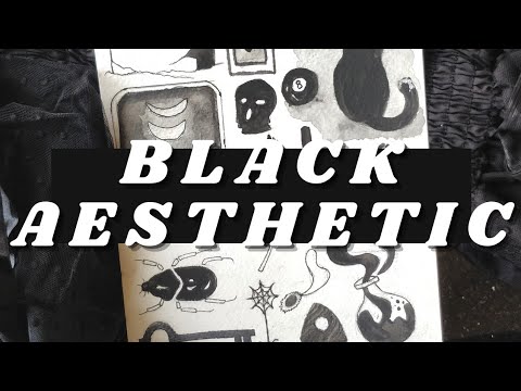 Black Aesthetic 🖤 Witchy art inspo | Black and white theme ✨