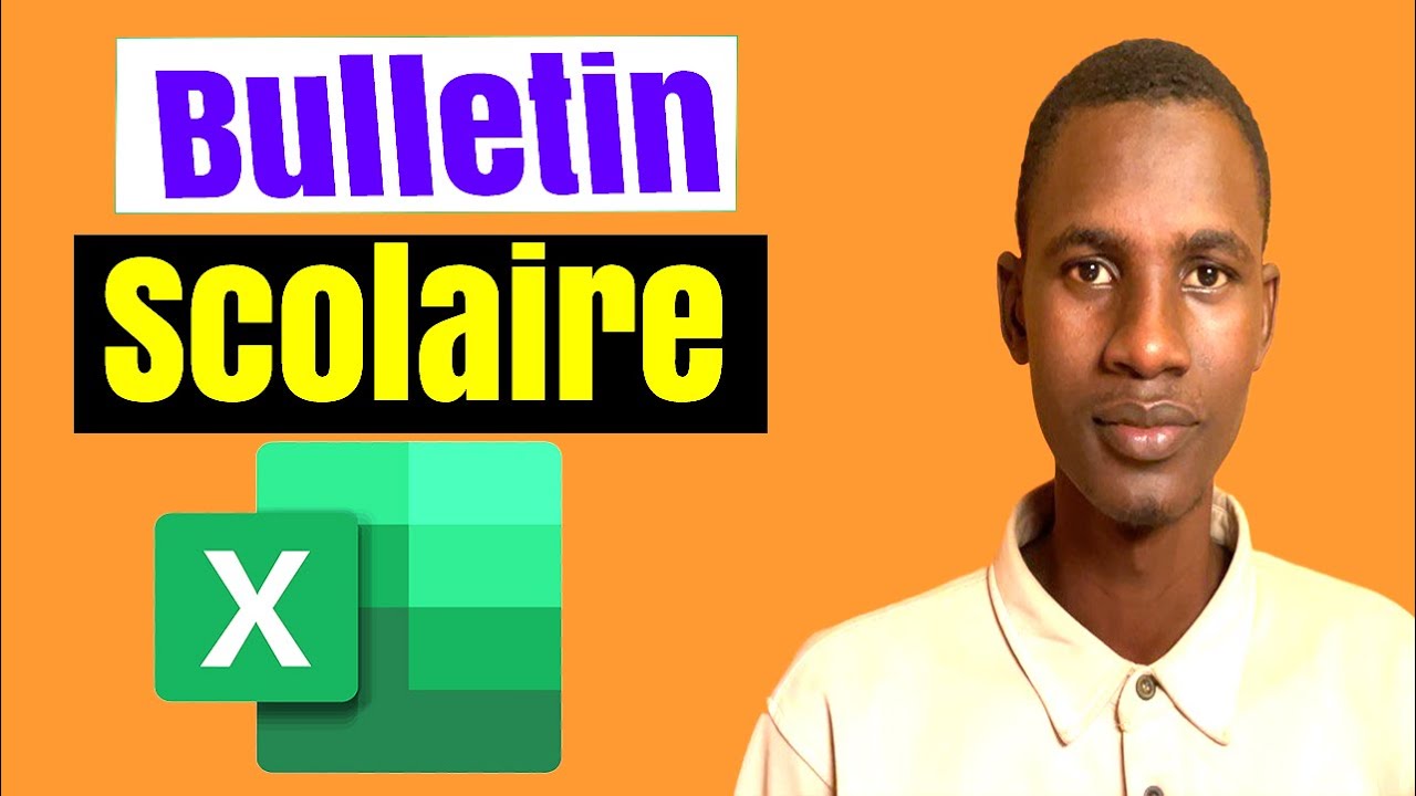 Comment créer un bulletin scolaire avec Excel - YouTube