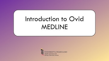 Introduction to Ovid Medline