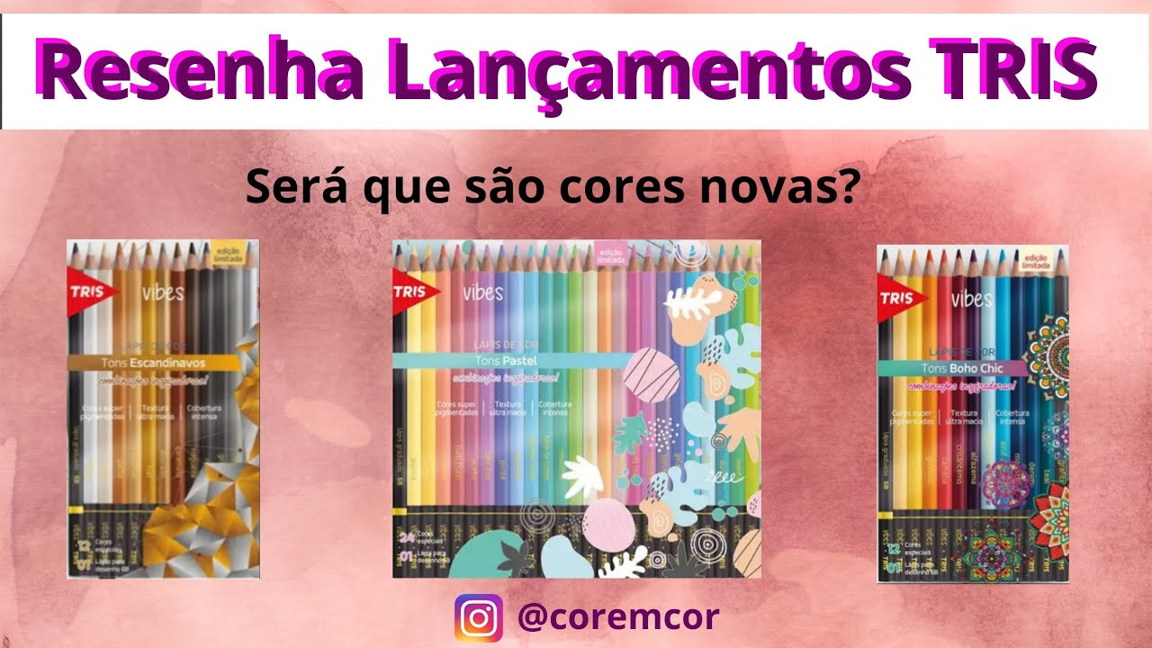 Resenha lançamentos TRIS - Tons Escandinavos, Boho Chic e  Pastel Vibes