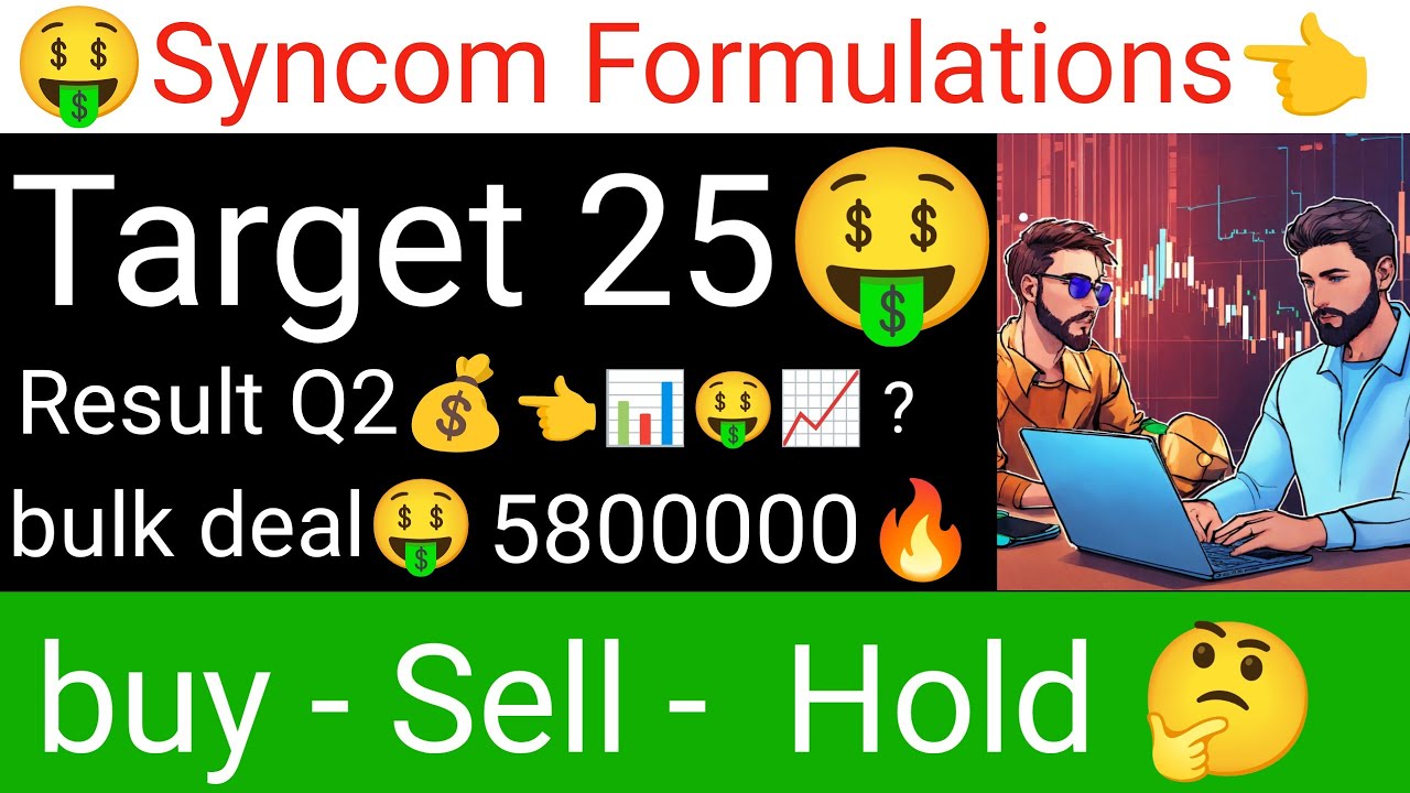 Syncom Formulations stock latest update Result Q2🤑 Target 25🚀 analysis ...