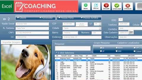 Planilha Cadastro de Clientes avançada em VBA