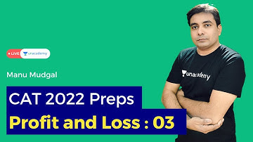 Arithmetic Series | Profit and Loss | CAT 2022 Preparation |3| Manu Mudgal| CAT