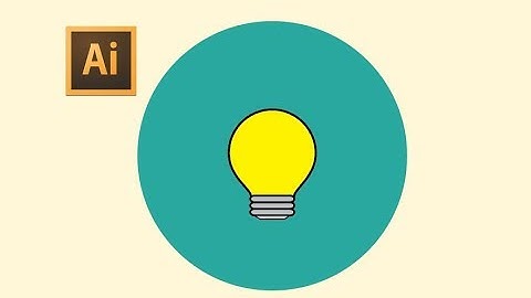 Illustrator - How to make simple light bulb for beginner | Adobe Illustrator Tutorial
