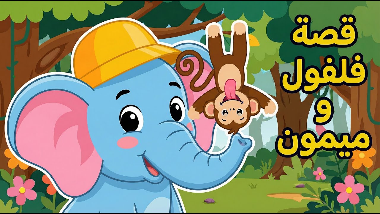 حدوتة الفيل فلفول والقرد ميمون 🙉 🐘 | قصص اطفال | قصص قبل النوم | حواديت ...