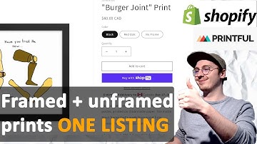 How to add different products to the same Shopify product listing using Printful (Variants)