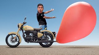 Balloon Vs Bike Silencer | Bike Vs Balloon | What Will Happen | Will It Survive | Expert XYZ