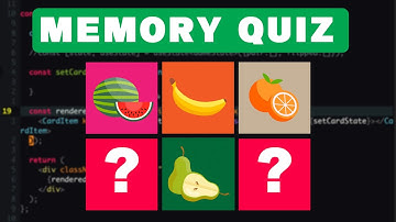 Making a Memory Game with React JS and Tailwind CSS