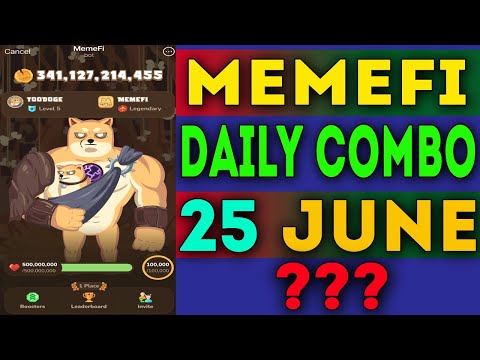 memefi daily combo