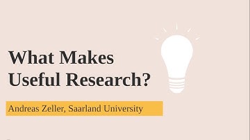 What makes useful research in Software Engineering?