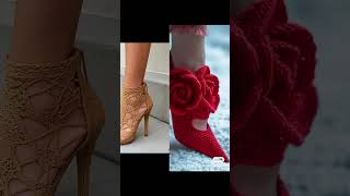 Unique Crochet High Heel Ideas for Fashion Lovers#crochet #highheels #handmade #design