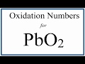 Oxidation Numbers in PbO2
