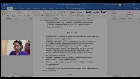 ORGANIZING THE PREPARATION OUTLINE FOR INFORMATIVE SPEECH (ELC590)