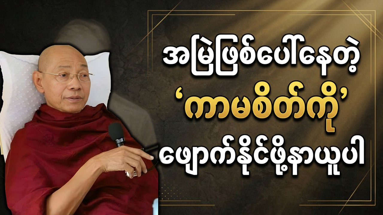 အမြဲဖြစ်ပေါ်နေတဲ့ ကာမစိတ်ကို ဘယ်လိုဖျောက်ရမလဲ တရားတော် | DhammaWisdom #ပါချုပ်ဆရာတော်ဘုရား#တရားများ