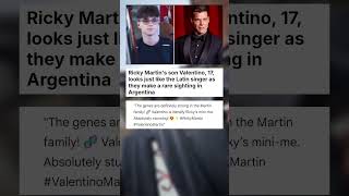 Ricky Martin's son Valentino, 17, looks just like the Latin singer as they make ... #celebrity