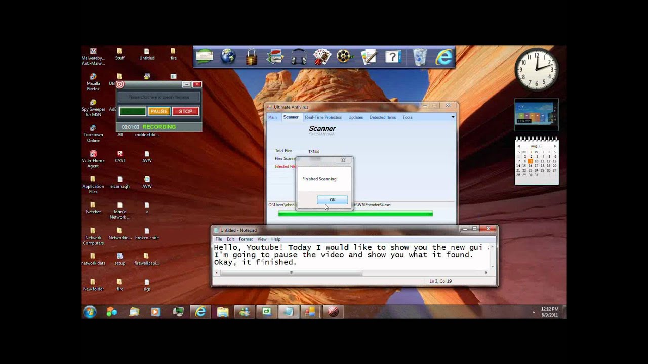 Antivirus software: video compilation Antivirus software: video compilation