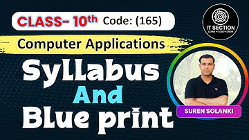 Class 10 Computer Application Syllabus 2025-26 | Complete CBSE Syllabus Explained | IT SECTION