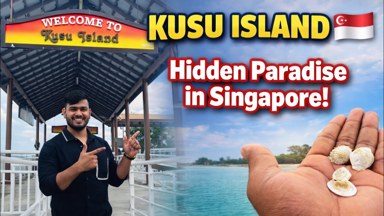 KUSU ISLAND 🇸🇬 | Singapore এর গোপন স্বর্গ! 😍 Ferry Ride + Beach Tour