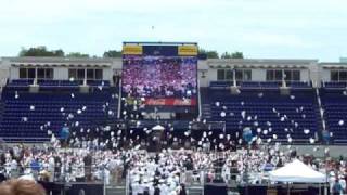 Naval Academy Graduation - Hat throwing
