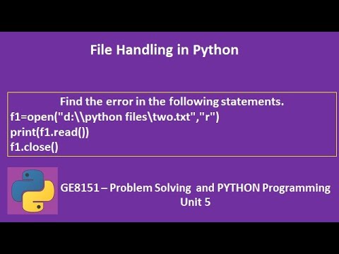 Python File modes, open, read, write & close methods with ...