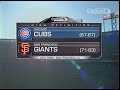 135 Cubs At Giants Monday August 29 2011 9 15pm CDT CSN Chicago Plus