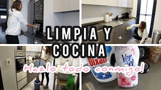 *NUEVO* LIMPIO Y COCINO | HAZLO TODO CONMIGO | Rutina de Limpieza + RECETA | Laura Ballesteros