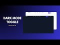 Build a DARK MODE Toggle in MINUTES with HTML, CSS &amp; JavaScript