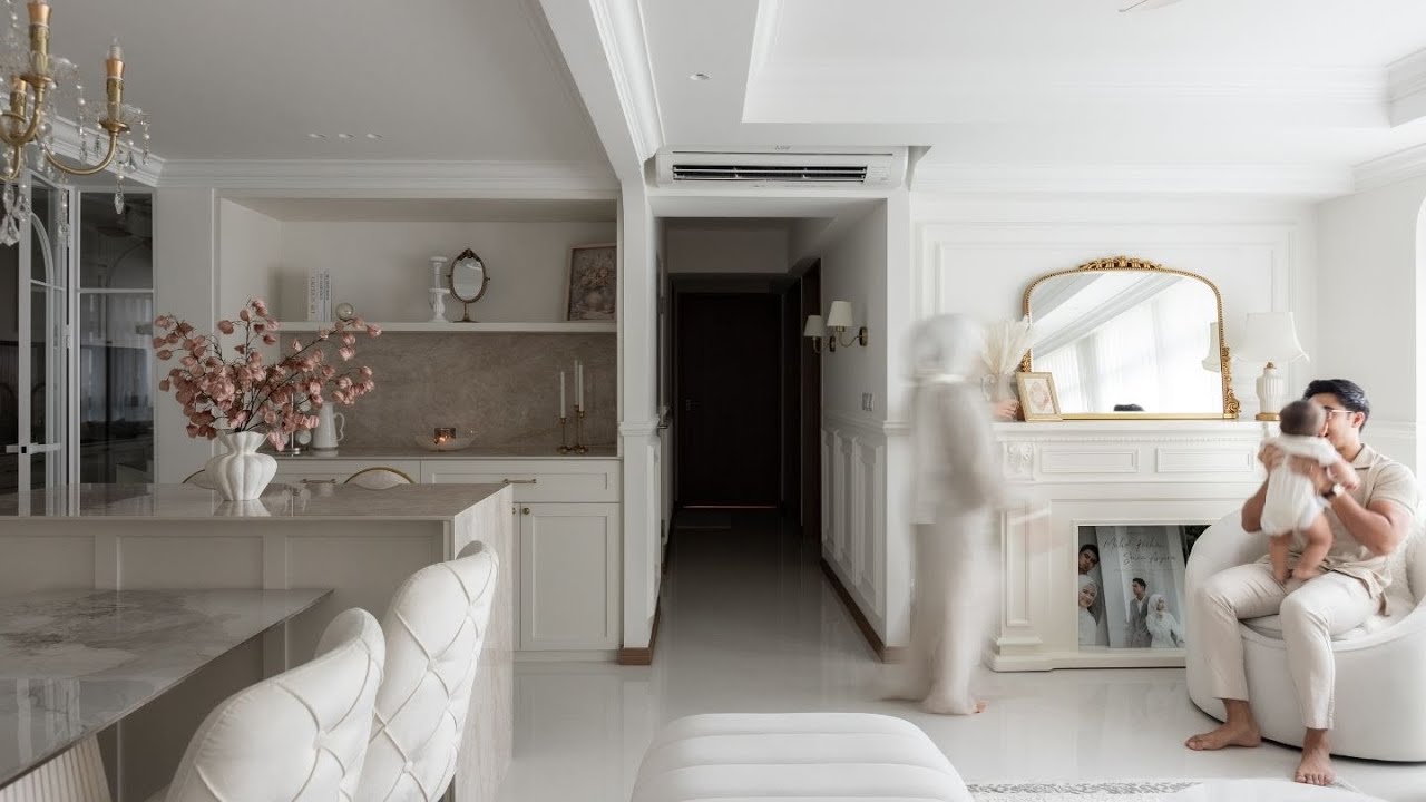 Inside Sonia Asyira & Raihan's  Modern Victorian Home | 5-Room HDB That Feels Like a Boutique Hotel