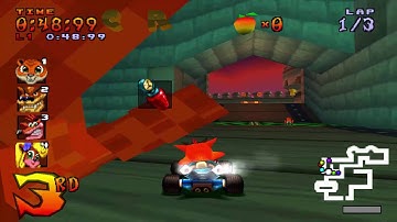 Crash Team Racing (NTSC) 101% Walkthrough - Part 39 - Cortex Castle [CTR Token]