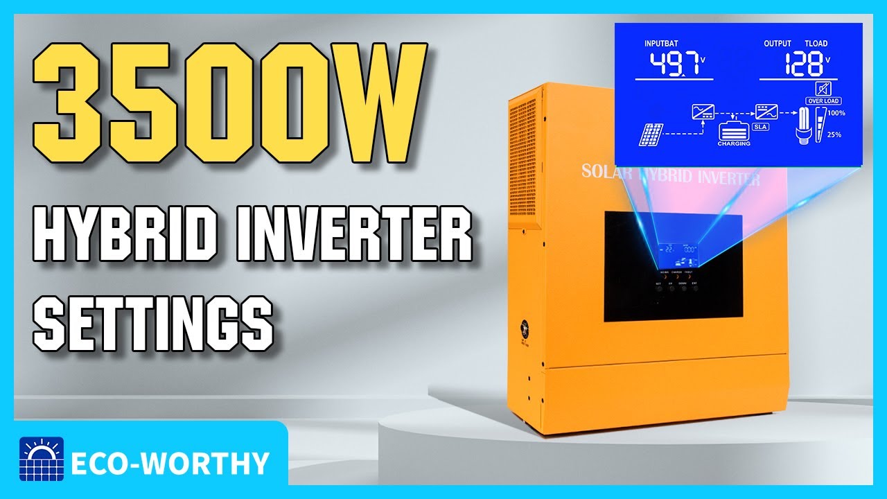 Buy ECO-WORTHY 3500W Solar Hybrid Inverter, 48V DC to 110V/120V AC