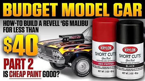 Is Cheap Paint Good? How much do you need? Building Revell's '66 Malibu for less than $40. Part 2