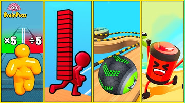 Tall Man Run | Bridge Race | Going Balls | Battery Run - Top FreePlay Walkthrough Update Gameplay