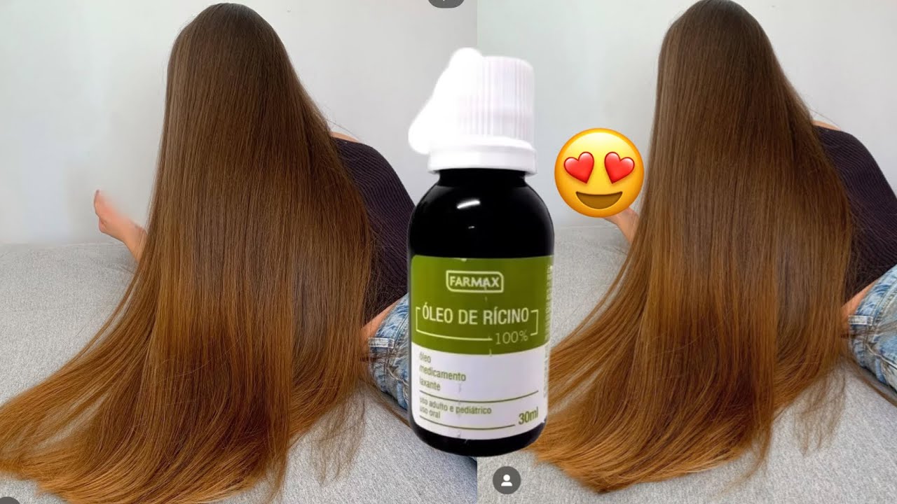 COMO FAZER O CABELO CRESCER COM ÓLEO DE RÍCINO - YouTube