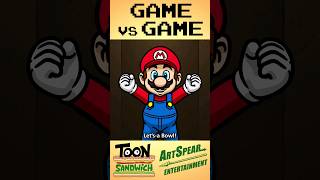 Super Mario Vs Pacman Battle Royale - Toon Sandwich #Funny #Gaming #Games #Mario #Shorts