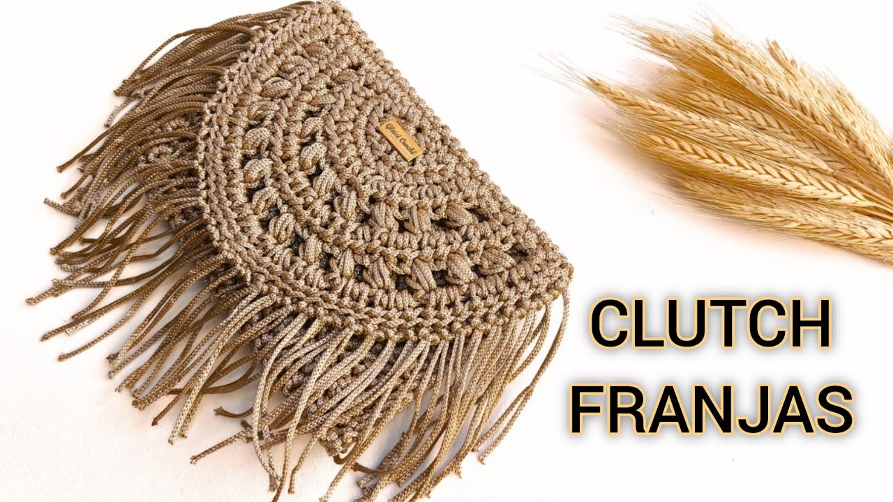 Bolsa De Crochê|CLUTCH BIA|Bolsa com Franjas|Passo a passo