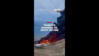 Tehrans Shahran Oil Depot On Fire