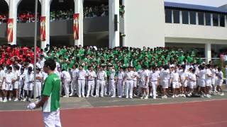 photoshoot of entire student body at Malcolm Road 2012