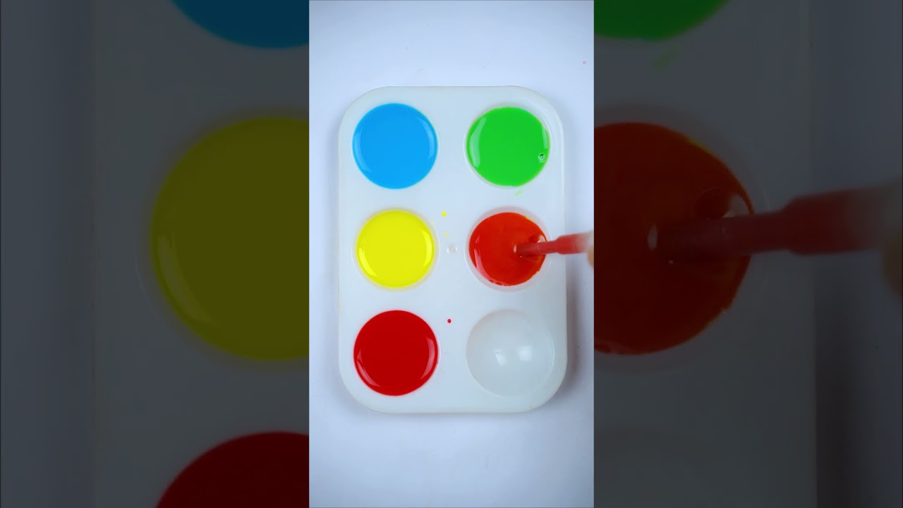 Satisfying color mixing video 🔵🟡🔴 