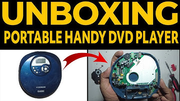 Unboxing portable HANDY DVD MP3 player and its features and its internal parts TEARDOWN