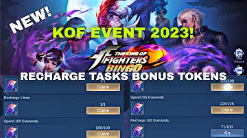 KOF RETURN 2023 RECHARGE TASKS EVENT MLBB! GUARANTEED LEONA/EPIC SKIN!