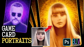 Photoshop: Create a Striking GAME CARD Portrait!