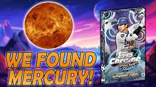 We Found Mercury  2025 Topps Chrome Mlb Cosmic Hobby Box Review