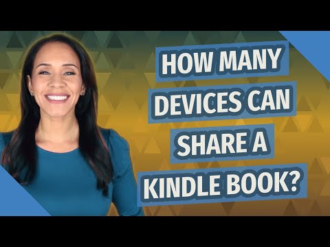 How many devices can share a Kindle book?