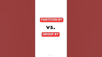 SQL PARTITION BY Vs. GROUP BY ✍️