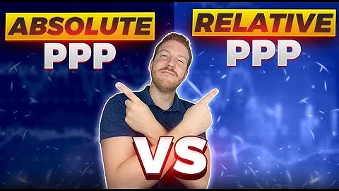 Purchasing Power Parity (PPP) Explained | Absolute PPP Vs Relative PPP