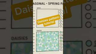 Daisies pattern colouring tutorial